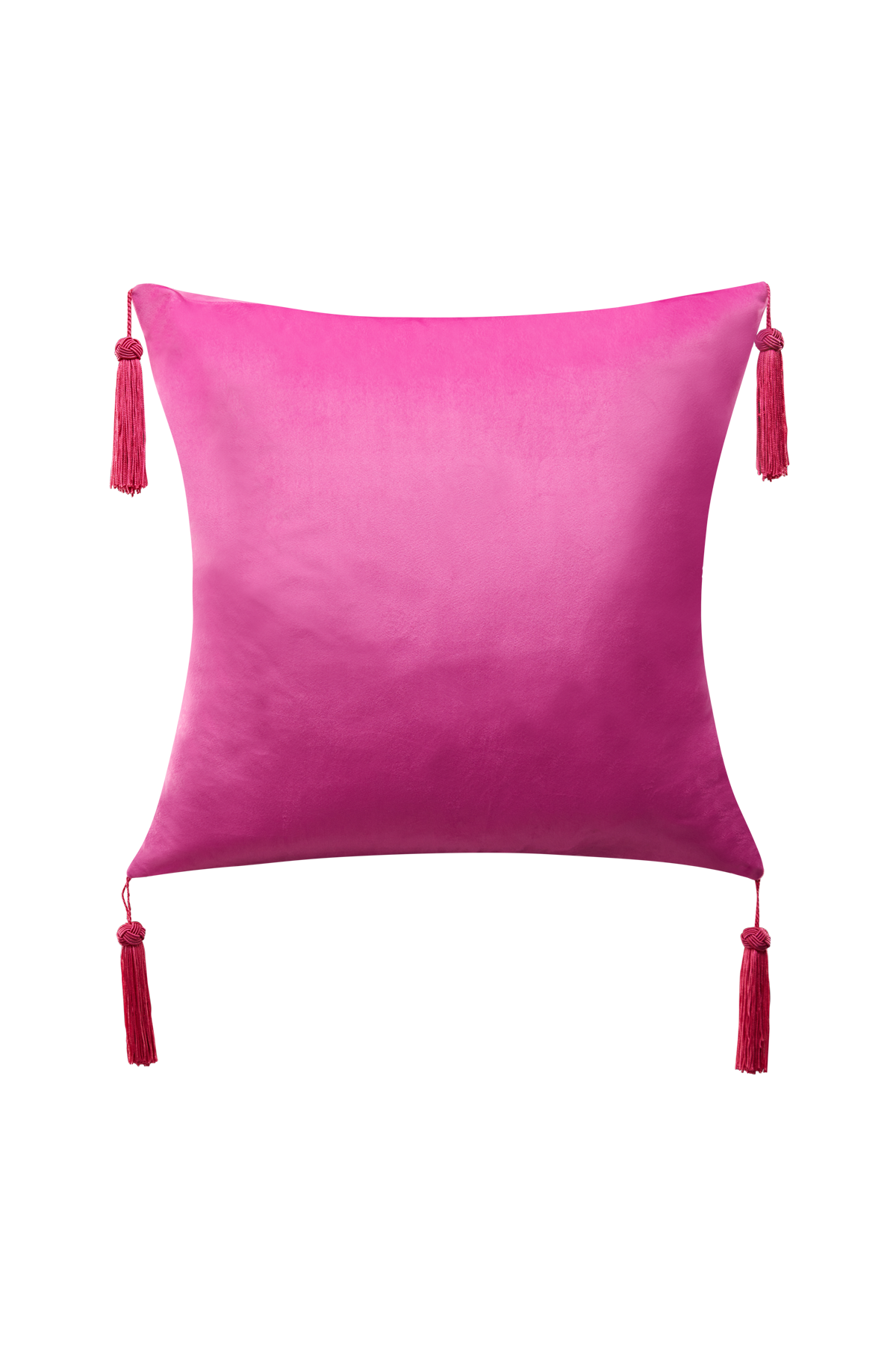 cojín rosa terciopelo glitterally Antonio Velasco Madrid borlas