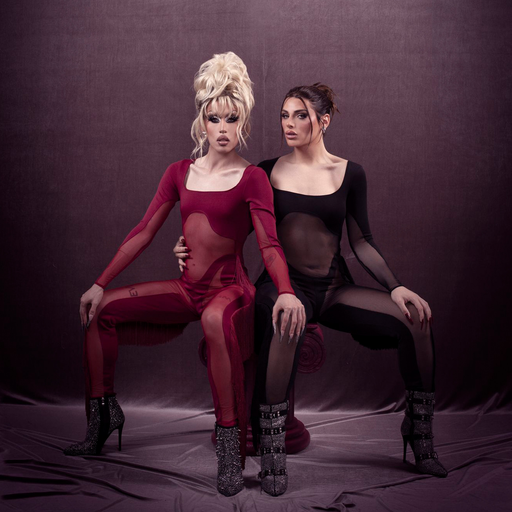 mono cuerpo entero flecos negro neopreno elástico tul tiro alto cortes Antonio Velasco Madrid transparencia